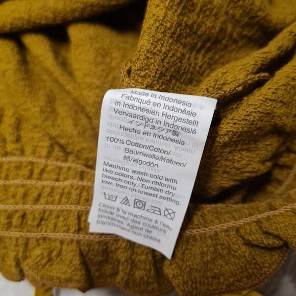 Madewell Drawstring Top Texture & Thread Womens SMALL Cute Off Shoulder Casual - Picture 4 of 5